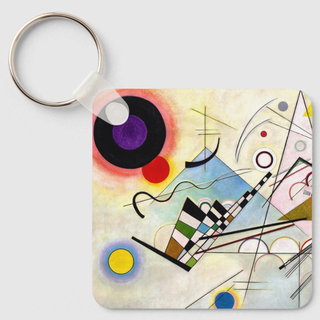 Kandinsky Composition 8 Key Ring (Front)