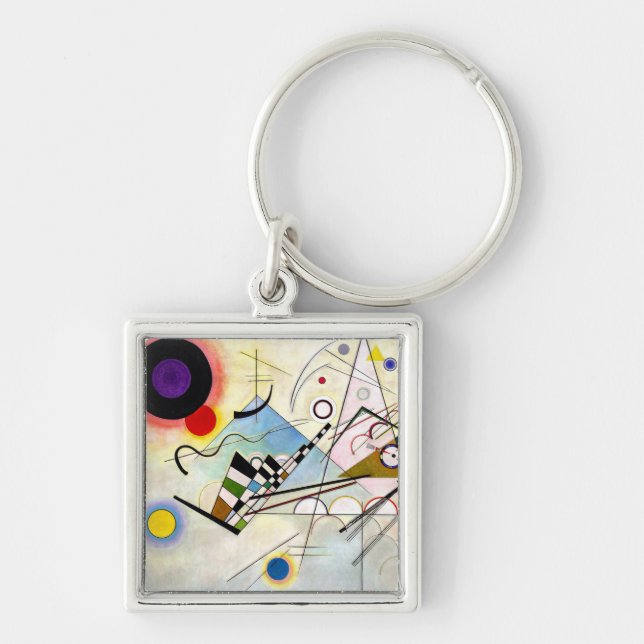 Kandinsky Composition 8 Key Ring (Front)