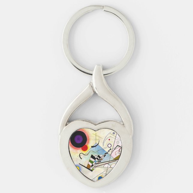 Kandinsky Composition 8 Key Ring (Front)