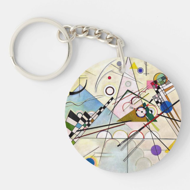 Kandinsky Composition 8 Key Ring (Front)