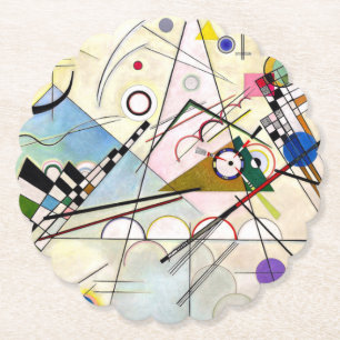 Kandinsky Composition 8 Paper Coaster