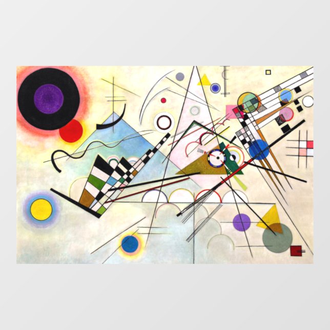 Kandinsky Composition 8 Window Cling (Sheet)