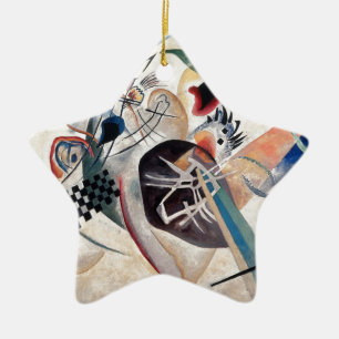 Kandinsky Composition Abstract Ceramic Tree Decoration