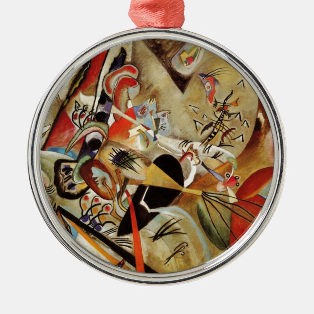 Kandinsky Composition Abstract Metal Tree Decoration (Front)