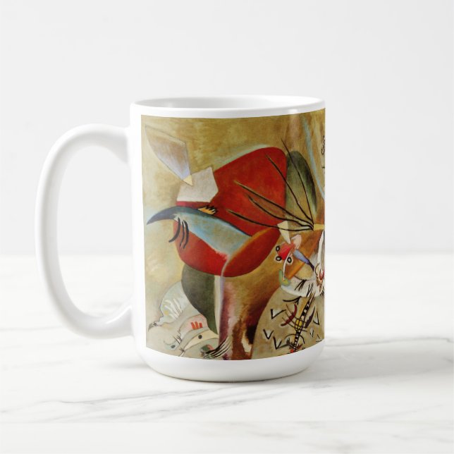 Kandinsky Composition Abstract Painting Coffee Mug (Left)