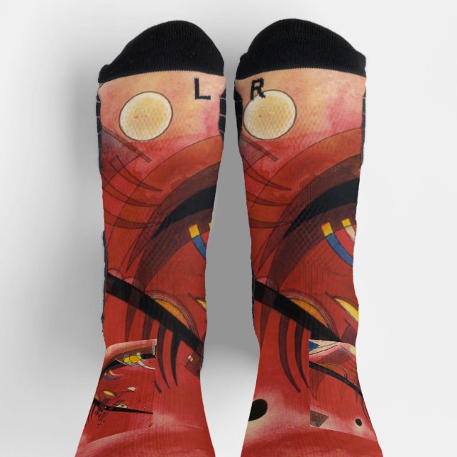 Kandinsky Composition Abstract Painting Socks (Top)