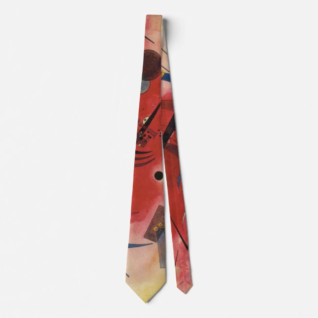 Kandinsky Composition Abstract Painting Tie (Front)