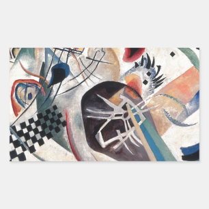 Kandinsky Composition Abstract Rectangular Sticker