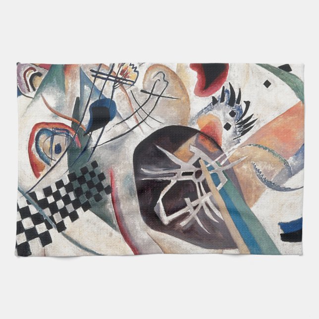 Kandinsky Composition Abstract Tea Towel (Horizontal)