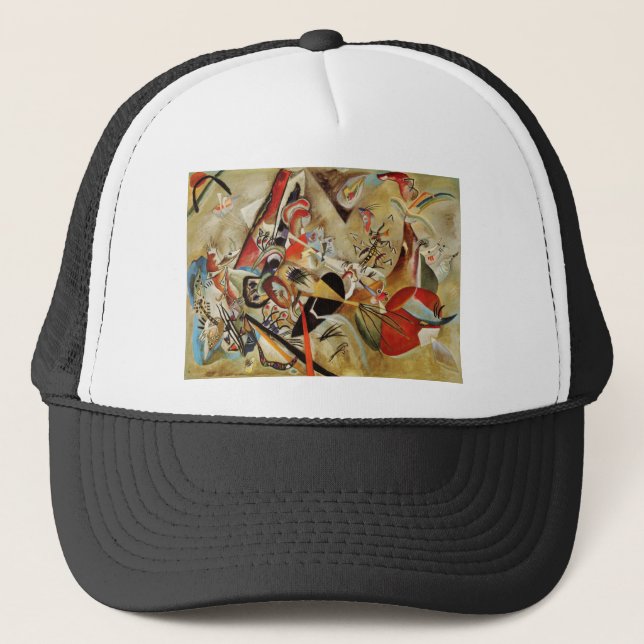 Kandinsky Composition Abstract Trucker Hat (Front)