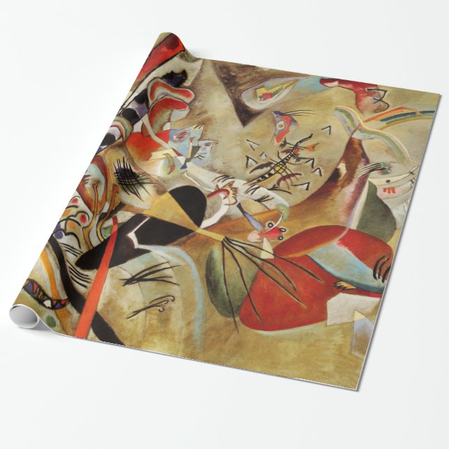 Kandinsky Composition Abstract Wrapping Paper (Unrolled)