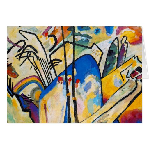 Kandinsky Composition Four Card | Zazzle.co.uk