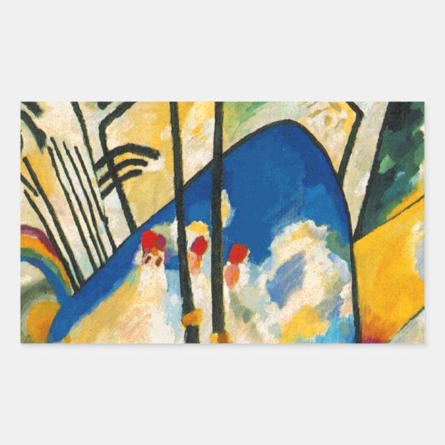 Kandinsky Composition IV Rectangular Sticker (Front)