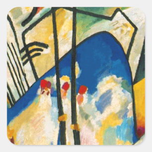 Kandinsky Composition IV Square Sticker