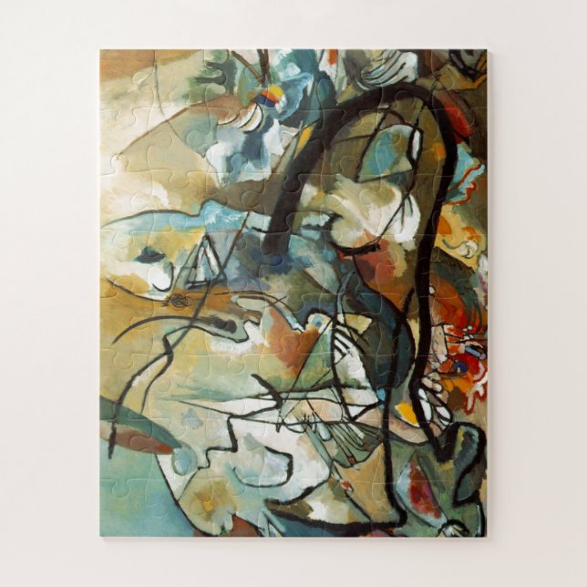 Kandinsky Composition V Abstract Painting Art Jigsaw Puzzle (Vertical)