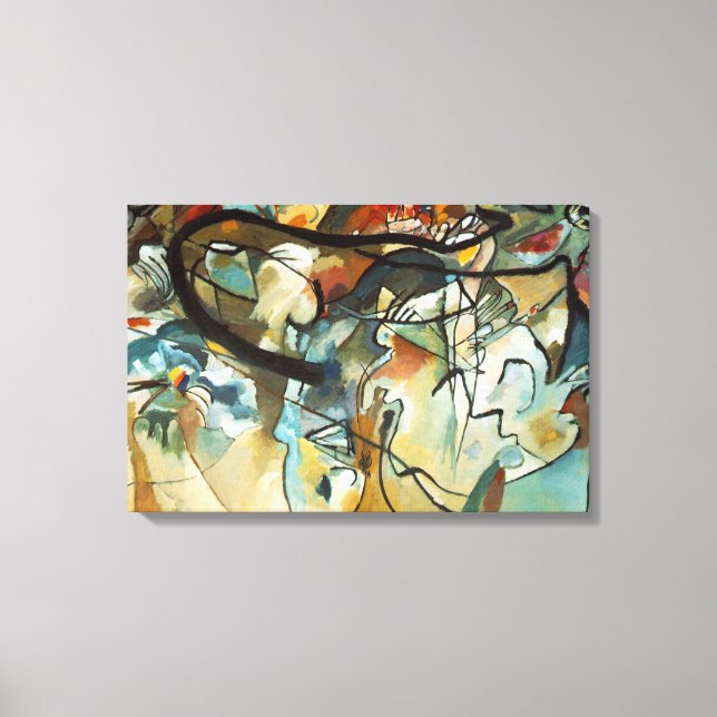 Kandinsky Composition V Abstract Painting Canvas Print (Front)