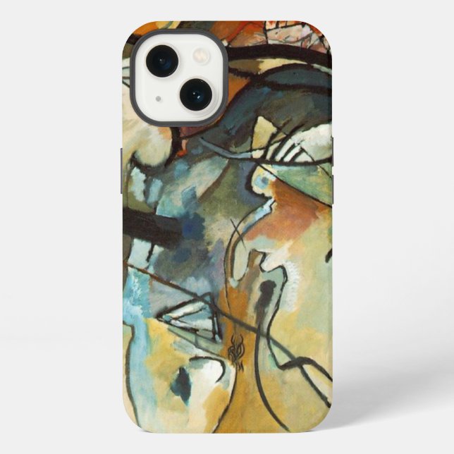 Kandinsky Composition V Abstract Painting iPhone Case (Back)