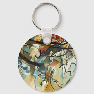 Kandinsky Composition V Abstract Painting Key Ring