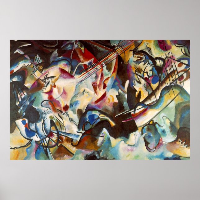Kandinsky Composition VI Abstract Canvas Painting Poster (Front)