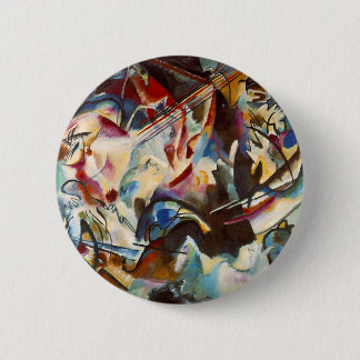 Kandinsky Composition VI Abstract Painting 6 Cm Round Badge