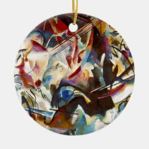 Kandinsky Composition VI Abstract Painting Ceramic Tree Decoration