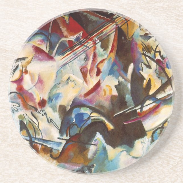Kandinsky Composition VI Abstract Painting Coaster (Front)