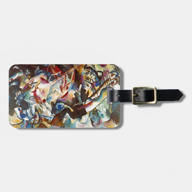 Kandinsky Composition VI Abstract Painting Luggage Tag (Front Horizontal)