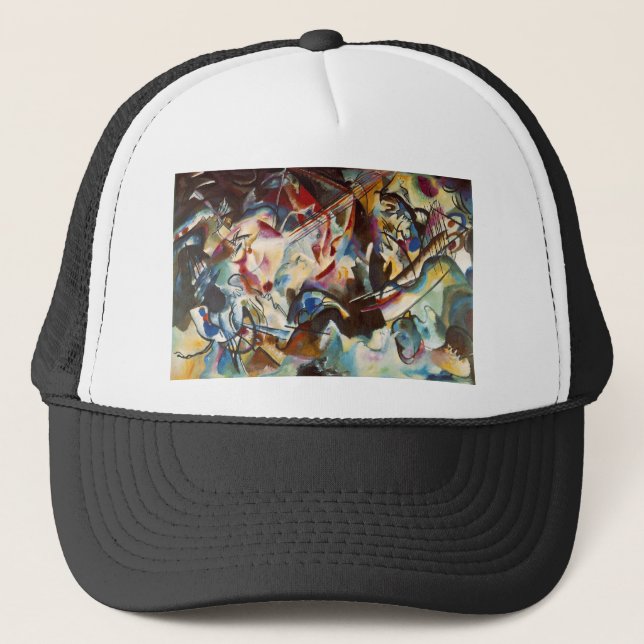 Kandinsky Composition VI Abstract Painting Trucker Hat (Front)