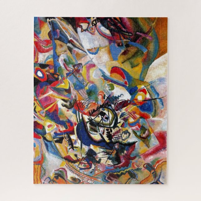 Kandinsky Composition VII Abstract Painting Jigsaw Puzzle (Vertical)