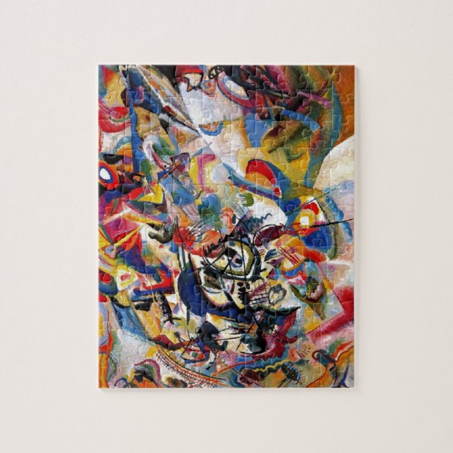 Kandinsky Composition VII Abstract Painting Jigsaw Puzzle (Vertical)