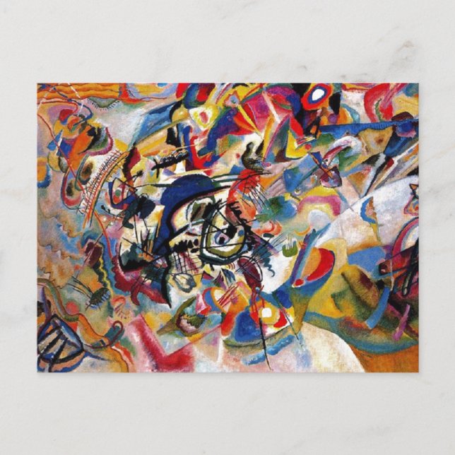 Kandinsky Composition VII Abstract Painting Postcard (Front)