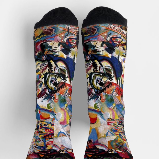 Kandinsky Composition VII Abstract Painting Socks (Top)