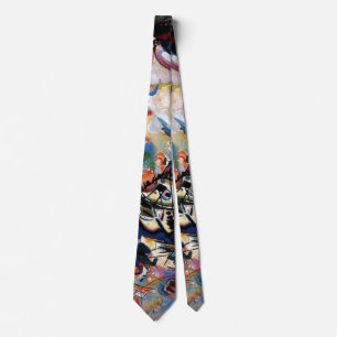 Kandinsky Composition VII Abstract Painting Tie
