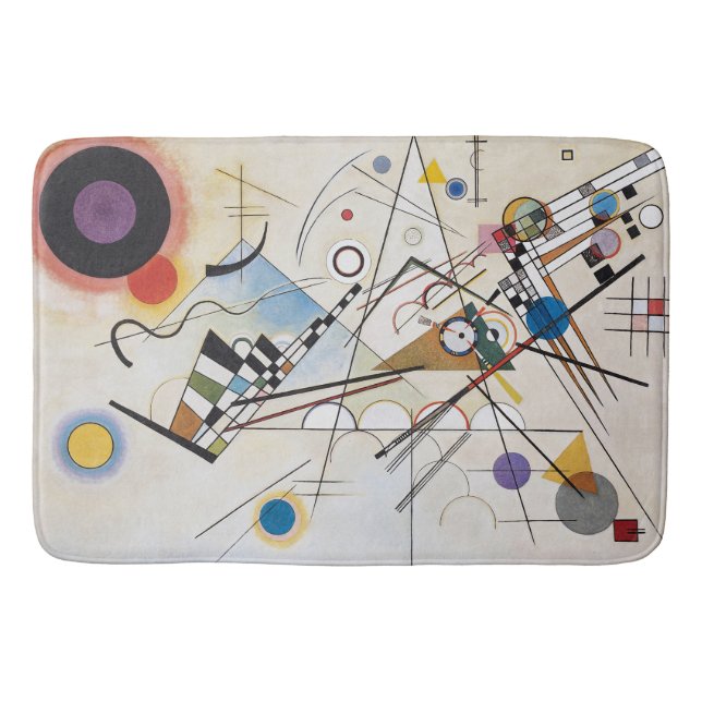 Kandinsky Composition VIII Abstract Art Bath Mat (Front)