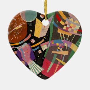 Kandinsky Composition X Abstract Artwork Ceramic Tree Decoration