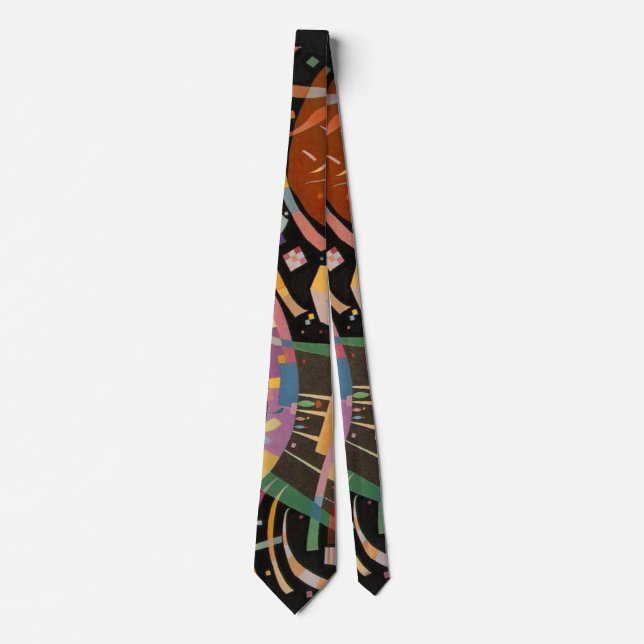 Kandinsky Composition X Abstract Artwork Tie (Front)