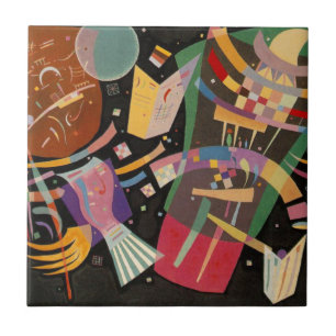 Kandinsky Composition X Abstract Artwork Tile
