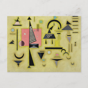 Kandinsky - Decisive Rose, famous painting, Postcard