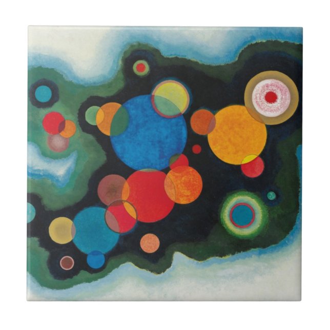 Kandinsky Deepened Impulse Abstract Artwork Tile (Front)
