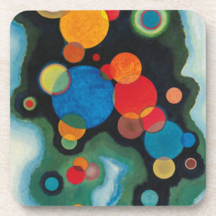 Kandinsky Deepened Impulse Abstract Oil on Canvas Coaster