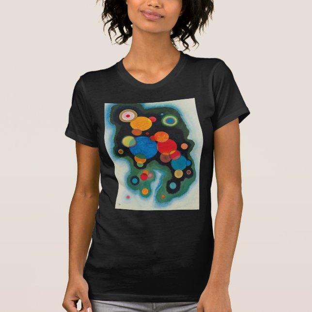 Kandinsky Deepened Impulse Abstract Oil on Canvas T-Shirt (Front)