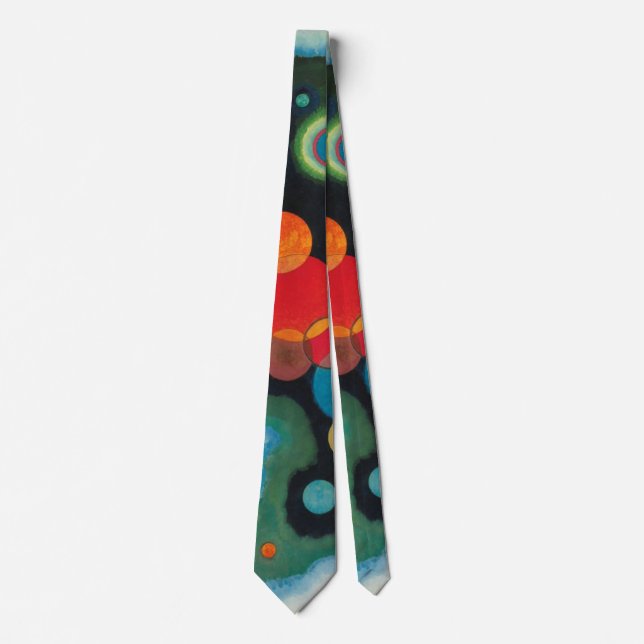 Kandinsky Deepened Impulse Abstract Oil on Canvas Tie (Front)