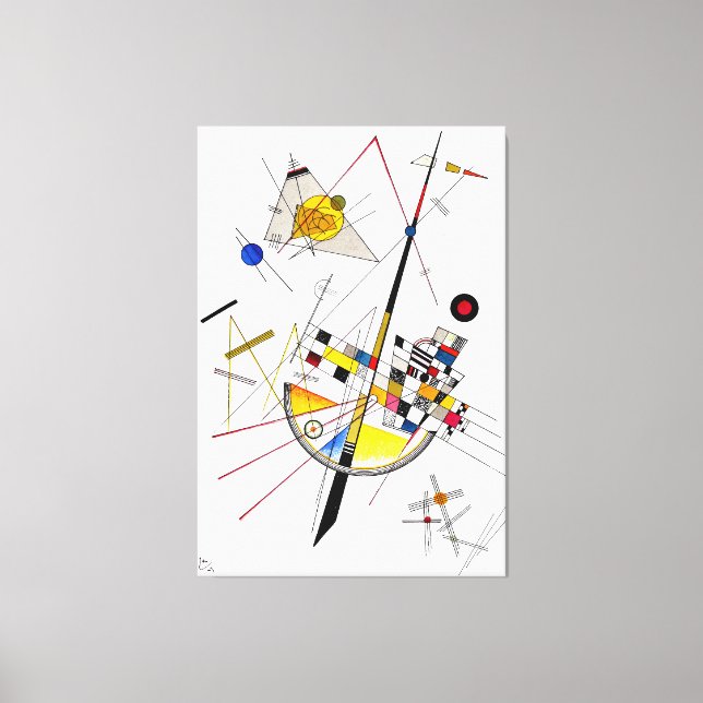 KANDINSKY - DELICATE TENSION - 1923 - Bauhaus - Canvas Print (Front)
