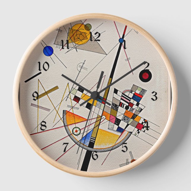 Kandinsky - Delicate tension Clock (Front)