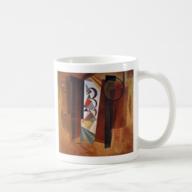 Kandinsky Development in Brown Abstract Painting Coffee Mug (Right)