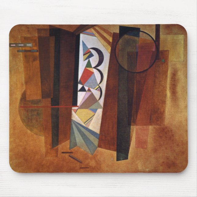 Kandinsky Development in Brown Abstract Painting Mouse Mat (Front)