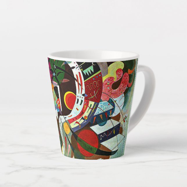 Kandinsky - Dominant Curve Latte Mug (Right Angle)