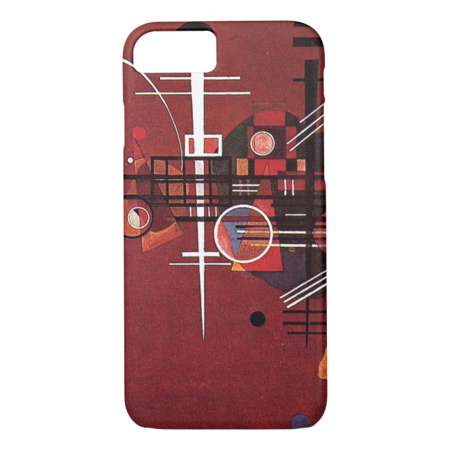 Kandinsky - Dull Red, abstract art Case-Mate iPhone Case (Back)
