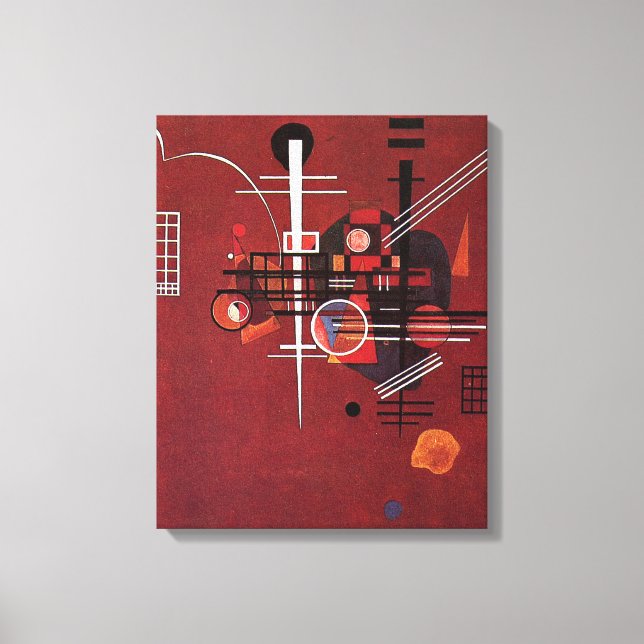 Kandinsky - Dull Red Canvas Print (Front)
