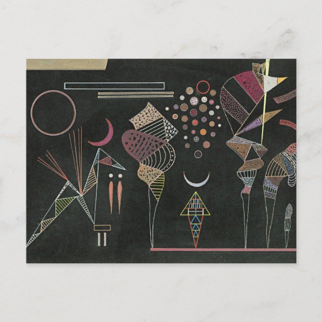 Kandinsky - Etude por Contrastes Reduits Postcard (Front)